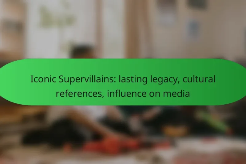 Iconic Supervillains: lasting legacy, cultural references, influence on media