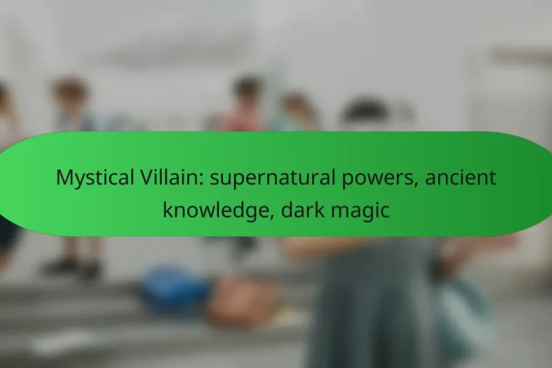 Mystical Villain: supernatural powers, ancient knowledge, dark magic