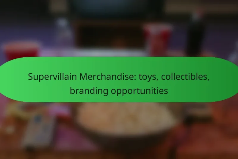 Supervillain Merchandise: toys, collectibles, branding opportunities
